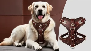 Leather dog harness