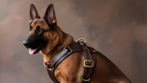 Leather dog harness_2