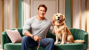 Salman Khan Dog Goden retriever- Illustration