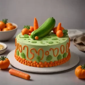 Zucchini and Carrot Dog Cake