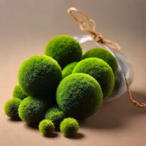 Moss Balls in Aquarium