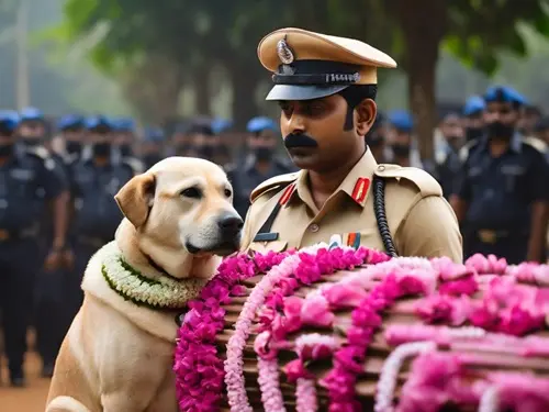 Kerala Police Farewell to Dog Honey